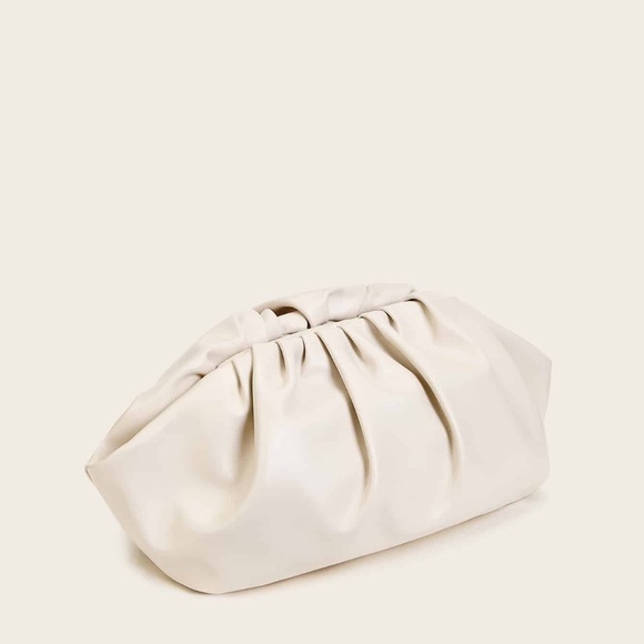 Clutch Pouch Ruched Vegan Leather - Picture 8 of 10